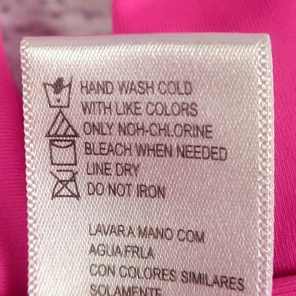 Tahiti‎ Neon Pink Bikini Swimsuit Size S - Picture 6 of 9